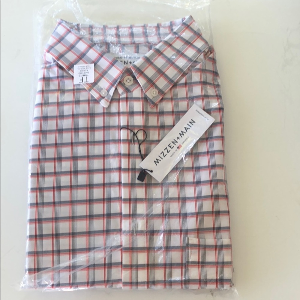 Mizzen + Main short sleeve shirt, XL Trim fit